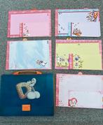 Diddle verzameling koffer met enveloppen en papier, Verzamelen, Diddl, Ophalen of Verzenden, Diddl, Zo goed als nieuw, Papier, Kaart of Schrift
