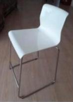 Ikea Glenn barkruk ZGAN wit, Ophalen, Met voetsteun, 60 tot 90 cm, Zo goed als nieuw