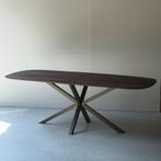 Deens ovaal japandi stijl 240x110cm bruin, Ophalen of Verzenden, Vijf personen of meer, Rechthoekig, Nieuw