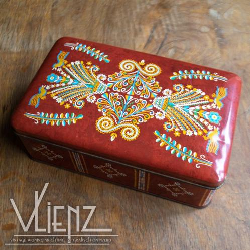 Vintage, retro blik Douwe Egberts koffie eind jaren '60, Verzamelen, Blikken, Gebruikt, Douwe Egberts, Ophalen of Verzenden