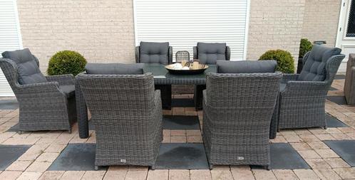 nieuwe luxe royale 6 persoons tuinset  / diningset XXL, Tuin en Terras, Tuinsets en Loungesets, Nieuw, Tuinset, Wicker, 6 zitplaatsen