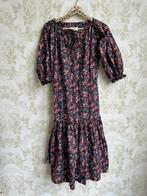 Laura Ashley vintage bloemetjes jurk S, Zwart, Ophalen of Verzenden, Maat 36 (S), Onder de knie