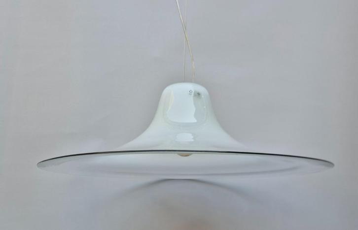 Vintage hanglamp - Leucos - Italiaans design - Jaren 70, Huis en Inrichting, Lampen | Hanglampen, Zo goed als nieuw, 75 cm of meer