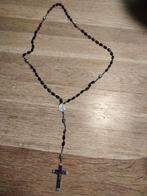 Rozenkrans met Kattenoog Kralen & Kruisbeeld, Ophalen of Verzenden