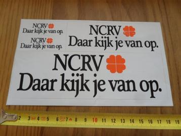 sticker set Omroep NCRV Daar kijk je van op  beschikbaar voor biedingen
