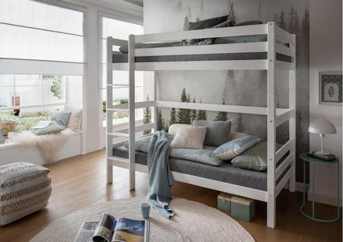 Pinokkio stapelbed hoog - 90x200 - Wit, Huis en Inrichting, Slaapkamer | Bedden