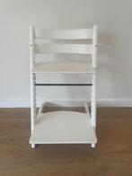 Stokke meegroeistoel wit, Ophalen, Gebruikt, Meegroeistoel, Aanschuifbaar