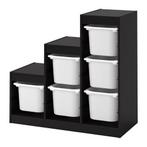 Ikea Trofast kast zwart met witte bakken, Huis en Inrichting, Kasten | Ladekasten, Ophalen, Ikea trofast, 50 tot 100 cm, Zo goed als nieuw