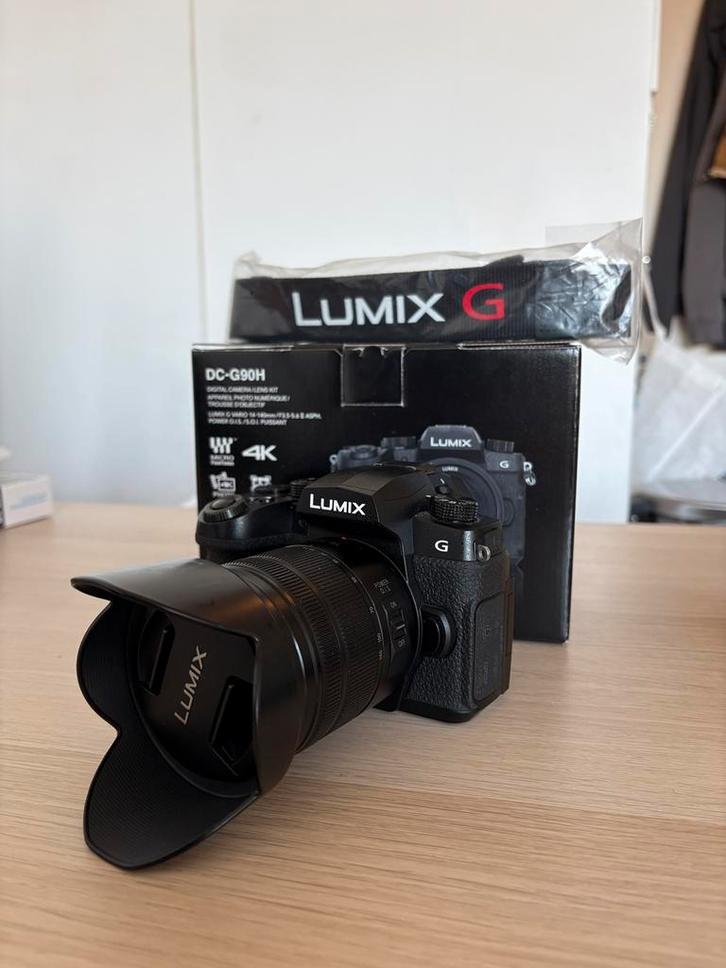 Panasonic LUMIX DC-G90 met Lumix G Vario 14-140mm f/3.5-5.6, Audio, Tv en Foto, Fotocamera's Digitaal, Zo goed als nieuw, Overige Merken