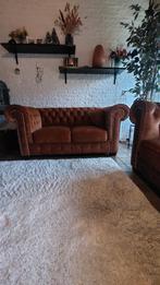 Chesterfield bankstel 3 + 2, Huis en Inrichting, Banken | Sofa's en Chaises Longues, Ophalen, Driepersoons, 75 tot 100 cm, Zo goed als nieuw