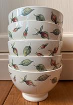 5 soepkommen kommetjes Jet ter Steege rozen rozenbottel, Ophalen of Verzenden, Zo goed als nieuw, Kom(men), Overige stijlen