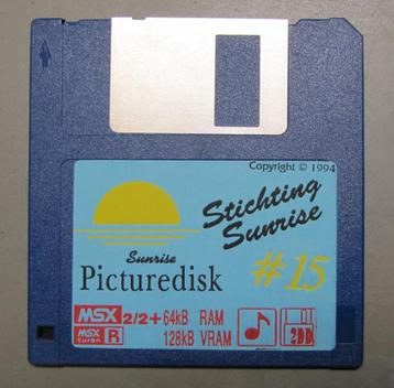 Sunrise Magazine 15 MSX Disk Magazine op Diskette Floppie beschikbaar voor biedingen