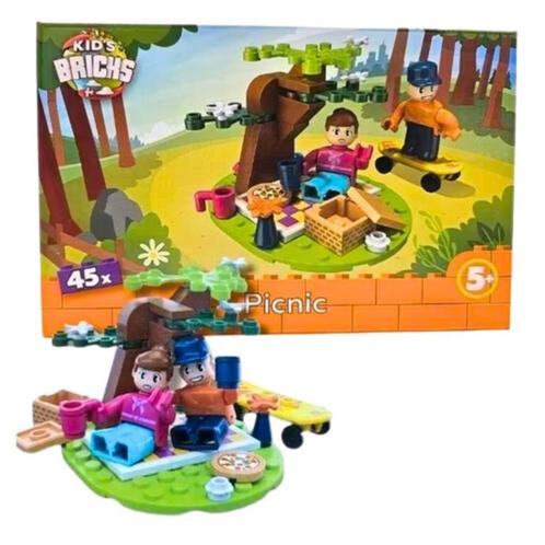 Kids Bricks Picnic 45pcs, Kinderen en Baby's, Speelgoed | Bouwstenen, Nieuw, Overige merken, Verzenden