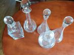 Set van 5 Glazen Karaffen met Stop. Moet weg, Ophalen, Nieuw, Waterglas