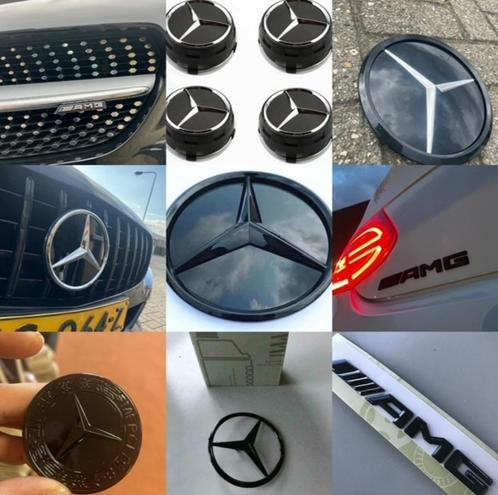 mercedes ster logo amg onderdelen embleem uitlaaten mb grill, Auto diversen, Auto-accessoires, Nieuw, Ophalen of Verzenden