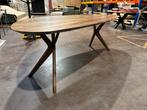 Walnoten tafel kiezelvormig/organisch 240x110cm, Ophalen, Overige materialen, 200 cm of meer, 50 tot 100 cm