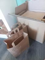 Nieuw! 250 Papieren tasjes kraft, Diversen, Papierwaren, Ophalen, Nieuw