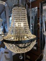 Kristal zakkroonluchter Vintage / Antiek met guirlandes, Ophalen of Verzenden, Nieuw