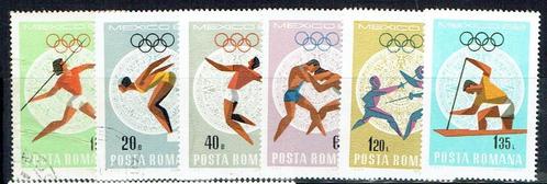 Roemenië 1968 Olympische spelen sport, Postzegels en Munten, Postzegels | Europa | Overig, Gestempeld, Overige landen, Ophalen of Verzenden