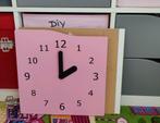 Kallax Inzet Klok - Roze Kinderkamer Decoratie, Ophalen of Verzenden, Zo goed als nieuw, Klok