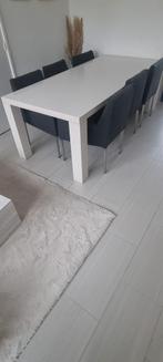 Eettafel met stoelen - Zo goed als nieuw!, 100 tot 150 cm, 200 cm of meer, Ophalen of Verzenden, Zo goed als nieuw