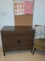 Donkerbruin ladekastje retro 70s feel, Huis en Inrichting, Kasten | Ladekasten, Ophalen of Verzenden, Gebruikt