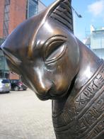 GROOT XXL EXCLUSIEF BRONZEN BEELD VAN EEN KAT, Antiek en Kunst, Kunst | Beelden en Houtsnijwerken, Ophalen