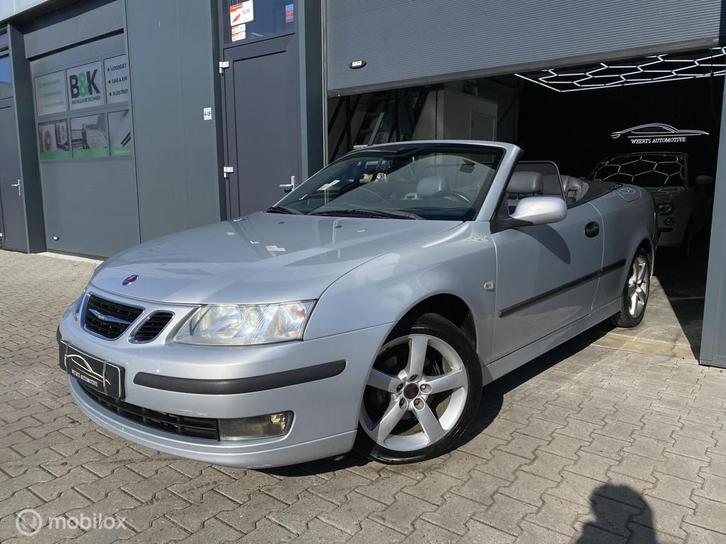 Saab 9-3 Cabrio 1.8t AUT|LEDER|CRUISE|AIRCO|PDC|TREKHAAK|NAP, Auto's, Saab, Bedrijf, Te koop, Saab 9-3, ABS, Airbags, Airconditioning