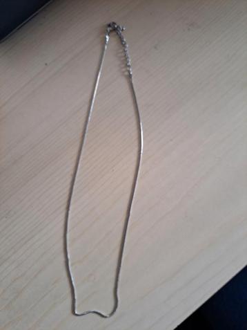 Zilverkleurige ketting beschikbaar voor biedingen