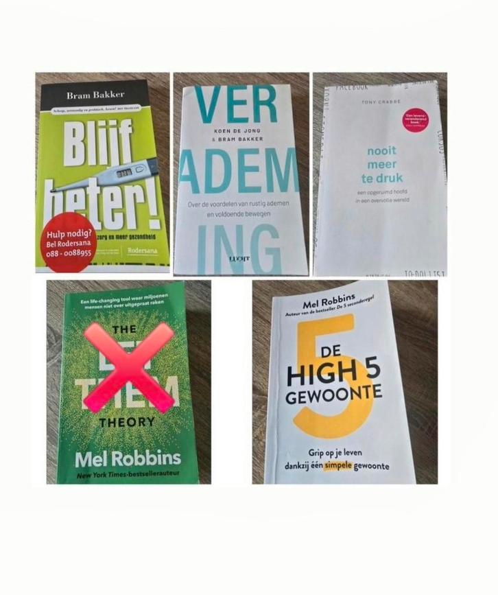 Mel Robbins Bram Bakker Koen de jong BOEKEN, Boeken, Advies, Hulp en Training, Zo goed als nieuw, Verzenden