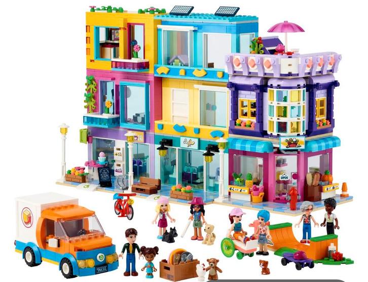 41704 Lego Friends Hoofdstraatgebouw, Kinderen en Baby's, Speelgoed | Duplo en Lego, Zo goed als nieuw, Lego, Complete set, Ophalen of Verzenden