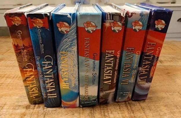 Geronimo Stilton Fantasia 1 t/m 7, Boeken, Kinderboeken | Jeugd | onder 10 jaar, Gelezen, Fictie algemeen, Ophalen of Verzenden