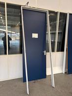 Hoge houten deur met stalen kozijn (2.61m hoog!), Doe-het-zelf en Verbouw, Deuren en Horren, Ophalen, Zo goed als nieuw, Binnendeur