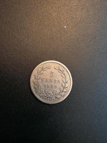 5 cents munt (Nederland) 1859 beschikbaar voor biedingen