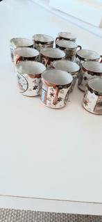 12 mini kopjes ca 1900 ca 4,5cm hoog japans, Ophalen
