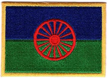 Roma Zigeuner vlag stoffen opstrijk patch embleem #1 beschikbaar voor biedingen