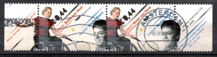 (PZ50) Postzegel Nederland 2009 paartje rolstoeltennis, Postzegels en Munten, Postzegels | Nederland, Gestempeld, Na 1940, Ophalen of Verzenden