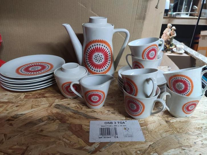 Servies West Germany Seltmann Weiden vintage. WD-18., Antiek en Kunst, Antiek | Servies compleet, Ophalen of Verzenden