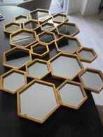 Richmond Honingraat Spiegel, Huis en Inrichting, Woonaccessoires | Spiegels, Ophalen, Nieuw, 75 tot 100 cm, Minder dan 100 cm