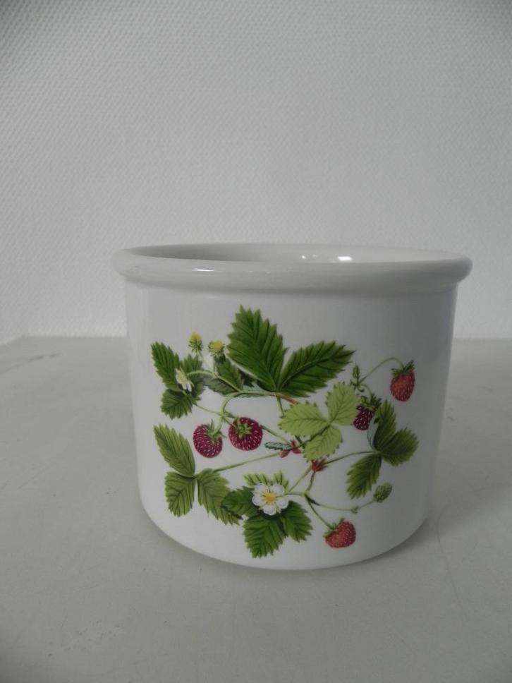 Portmeirion Summer Strawberries potje aardbeien, Huis en Inrichting, Keuken | Servies, Zo goed als nieuw, Overige typen, Overige stijlen