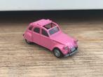 1:87 Herpa Citroën 2cv roze met grijs interieur, Hobby en Vrije tijd, Modelauto's | 1:87, Ophalen of Verzenden, Zo goed als nieuw