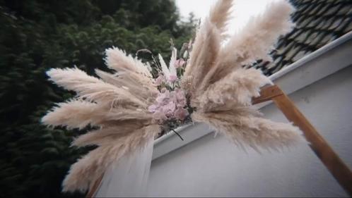 Bruiloft backdrop op maat, Huis en Inrichting, Woonaccessoires | Droogbloemen, Zo goed als nieuw, Ophalen of Verzenden