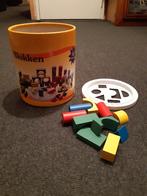 Ton met circa 65 houten speelblokken, Ophalen of Verzenden, Zo goed als nieuw