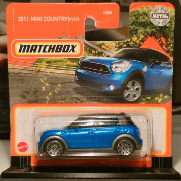 2011 Mini Countryman blauw Match Box 1:64 beschikbaar voor biedingen