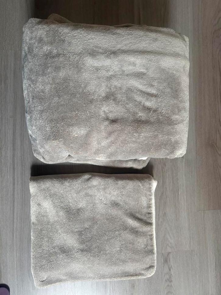 Optidee dekbedovertrek en kussensloop Optipluche 1 persoons, Huis en Inrichting, Slaapkamer | Beddengoed, Zo goed als nieuw, Dekbedovertrek