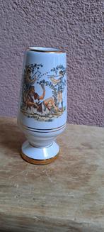 Vintage Grieks porselein Glas met Gouden Details. Borrelglas, Ophalen, Gebruikt, Overige typen