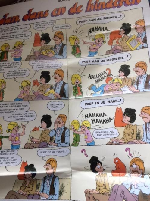 poster van Jan Jans en de kinderen poep aan je schoen Jeroen, Verzamelen, Stripfiguren, Gebruikt, Plaatje, Poster of Sticker, Overige figuren