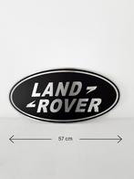 Reclamebord Landrover logo zwart embleem, alu, 57x29 cm, Verzamelen, Ophalen of Verzenden, Nieuw, Reclamebord