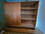 Grote Houten Kledingkast met Schuifdeuren en Lades, Huis en Inrichting, Kasten | Kledingkasten, Gebruikt, 200 cm of meer, Ophalen of Verzenden
