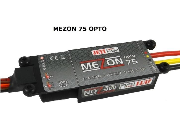 JETI ESC Mezon 75 opto RPM incl RPM sensor., Hobby en Vrije tijd, Modelbouw | Radiografisch | Vliegtuigen, Nieuw, Elektro, Ophalen of Verzenden